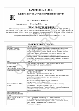 ОТТС ТС RU E-RU.АЖ04.01121 — превью документа