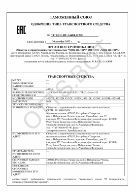 ОТТС ТС RU E-RU.АЖ04.01205 — превью документа